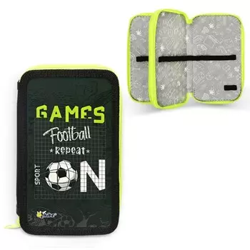 Пенал 2 секции 110*190 лам.кар ПКК 11-19 3D лак мал "Футбол ON" 71031