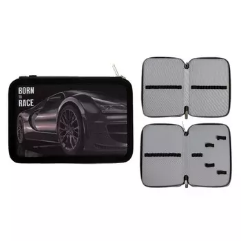 Пенал 2 секции deVENTE Born To Race, 140 х 205 мм, ткань, чёрный