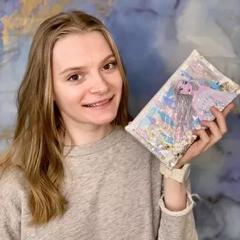 Пенал_-шейкер Холодное сердце, 19*10*1 см