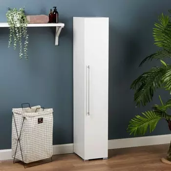 Шкаф– пенал для ванной комнаты, 2703301500 мм, цвет белый