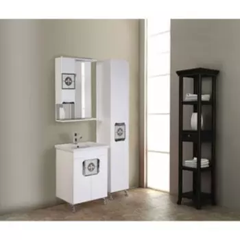 Пенал "ФЛОРЕНА" 35.17 с корзиной белый Пр. 33 х 35 х 200 см