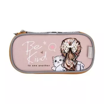 Пенал-футляр 100 х 50 х 210 мм, мягкий, текстильный, ErichKrause Lovely Friends 58185