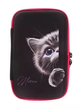 Пенал-футляр 435360 мм, EVA жёсткий, Stavia «Лапка и мордочка»