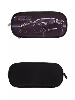 Пенал - футляр deVENTE Luxury Car, 9522070 мм, мягкий, на молнии, 1 отделение, текстиль, чёрный