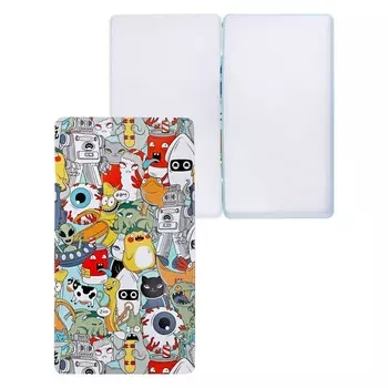 Пенал-футляр металлический 183 х 100 х 14 мм, Феникс "Монстрики"