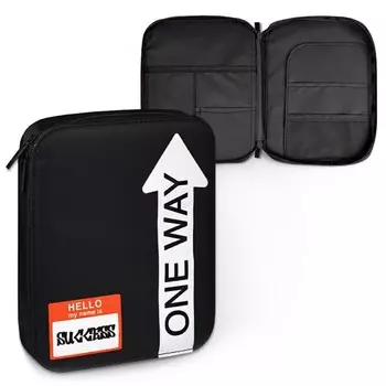 Пенал-футляр мягкий 190 х 230 х 30 мм, текстильный, Феникс "Панк" 66335