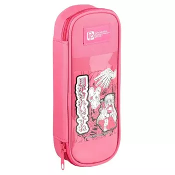 Пенал-футляр мягкий 75 х 205 х 40 мм, текстильный, Феникс "Розовая девушка"