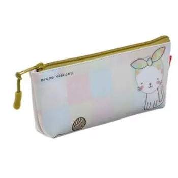 Пенал-футляр мягкий Bruno Visconti "KITTEN AND BALL", 200 х 90 х 35 мм