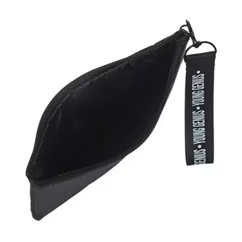 Пенал мягкий, 1 отделение, 100 х 195 мм, плоский,светоотражающий элемент, Феникс "Твои правила" чёрный 61333