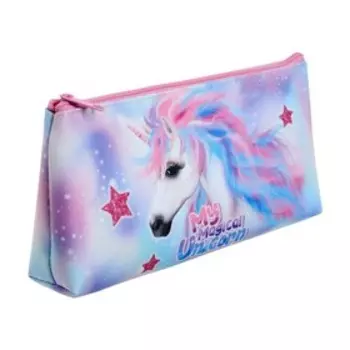 Пенал мягкий, 1 отделение, 100 х 200 х 40 мм, «Оникс», ПМО 20-20, «Волшебный единорог»