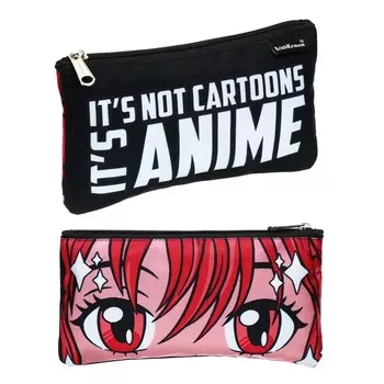 Пенал мягкий, 1 отделение, 120 х 220 мм, плоский, ErichKrause It`s Anime, 60445