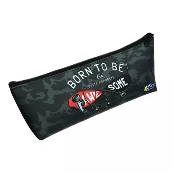 Пенал мягкий, 1 отделение, 80 х 190(225) х 40 мм, объёмный, ПМО 32-20, Skate republic, 70685