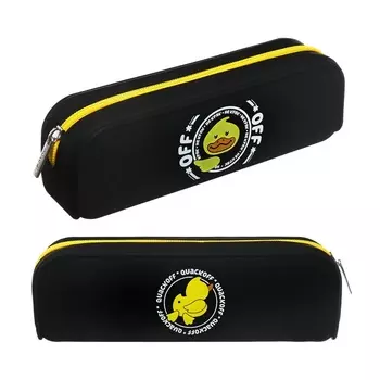 Пенал мягкий, 1 отделение, 60 х 200 х 50 мм, объёмный, силиконовый, Hatber "Quack Off"