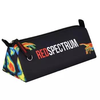 Пенал мягкий, 1 отделение, 80 х 200 х 40 мм, объёмный, Феникс "Ред спектрум" 65245