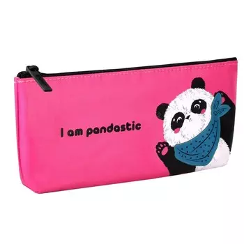 Пенал мягкий, 1 отделение, 85 х 200 х 25 мм, объёмный, Феникс "Бандана бэнд" розовый 61300