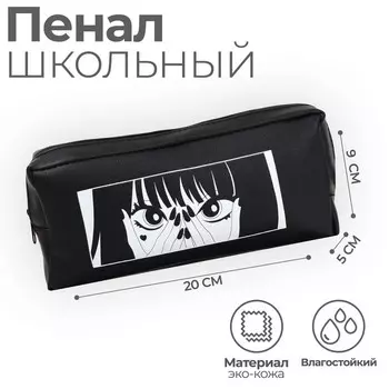 Пенал школьный, искусственная кожа «Аниме» 9205 см