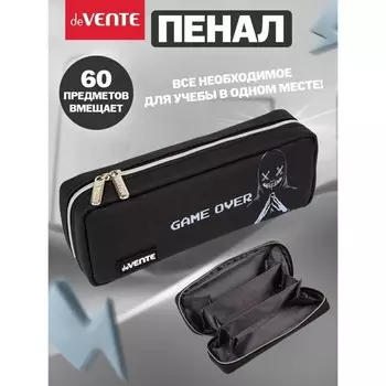 Пенал мягкий, 1 отделение, 90 х 210 х 50 мм, объёмный, deVENTE Hacker, искусственная кожа 7029410
