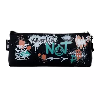 Пенал мягкий 1 отделение deVENTE, плоский 80 х 210 х 35 мм, NOT, силикон, чёрный