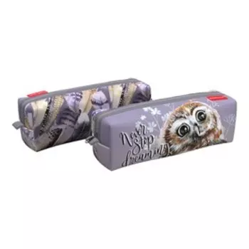 Пенал мягкий,1 отделение, квадро, 70 х 210 мм, Erich Krause, "Dreamy Owl", 52252