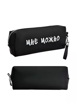 Пенал мягкий 1 отделение, объем 8021550, deVENTE «Фразы», искуственная кожа, МИКС