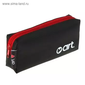 Пенал мягкий, 1 отделение, объёмный, 84 х 195 х 40 мм, К-22 Art, большой, чёрный