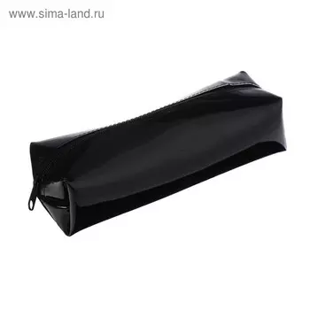 Пенал мягкий 1 отделение 60 х 195 х 50 мм, объёмный, кож. зам, Neon К-721, чёрный