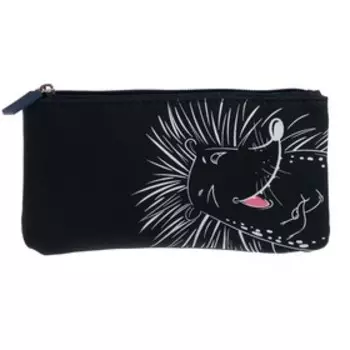 Пенал мягкий, 1 отделение, плоский, 100 х 200 мм, "Феникс. Ёж шутник", кожзам