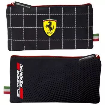 Пенал мягкий, 1 отделение, плоский, 120 х 220 мм, Ferrari, чёрный FEIB-RT1-4550