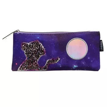 Пенал мягкий, 1 отделение, 90 х 215 х 10 мм, плоский, deVENTE, Galaxy Girl, искусственная кожа