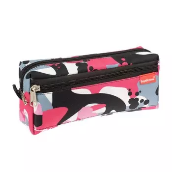 Пенал мягкий 2 отделения, 100 х 210 х 50 мм, Pink Camo, розовый