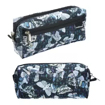 Пенал мягкий, 2 отделения, объёмный, 100 х 210 х 50 мм, ErichKrause Butterfly Garden, 57194