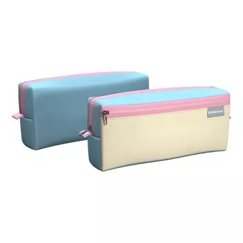 Пенал мягкий, 2 отделения, объемный, 100 х 210 х 50 мм, Erich Krause, Light Blue, голубой 54580