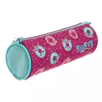 Пенал мягкий, тубус, "Модные пончики", 70 х 210 мм