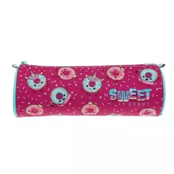 Пенал мягкий, тубус, "Модные пончики", 70 х 210 мм