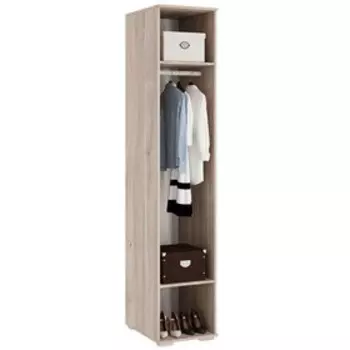 Пенал Панда однодверный 402х546х2100 дуб мария/белый