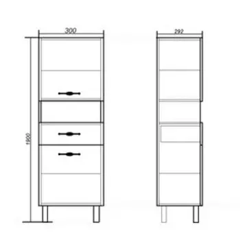 Пенал Пинта 300 29,2 см х 30 см х 190 см