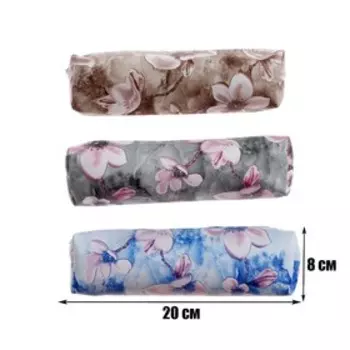 Пенал школьный "Цветы" на молнии, МИКС