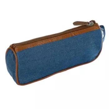 Пенал школьный "Джинс", на молнии, 2 отделения, МИКС
