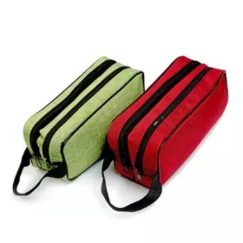 Пенал школьный 2 отделения "Джинс" на молнии, МИКС