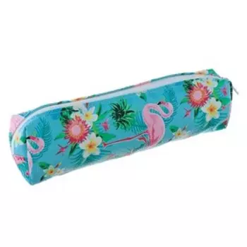 Пенал школьный «Фламинго», на молнии, МИКС