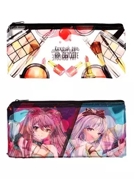 Пенал школьный «Ассорти», на молнии, МИКС