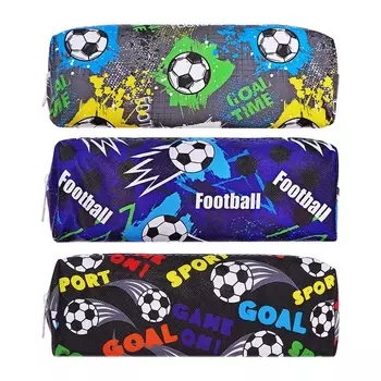 Пенал школьный Calligrata «Футбол», на молнии, 1 отделение, с принтом, МИКС