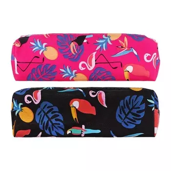 Пенал школьный "Какаду", на молнии, МИКС