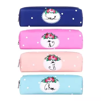 Пенал школьный Calligrata «Кошечка», на молнии, 1 отделение, МИКС