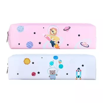 Пенал школьный Calligrata «Космос», на молнии, 1 отделение, с рисунком, МИКС