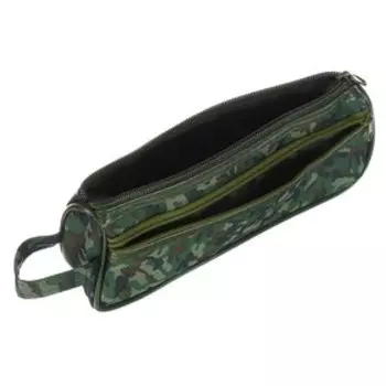 Пенал школьный "Милитари" на молнии, 2 отделения, МИКС