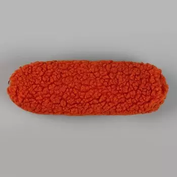 Пенал школьный мягкий, 20х8 см, плюш, коричневый цвет