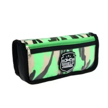 Пенал школьный на молнии 2 отделения "Миллитари", МИКС