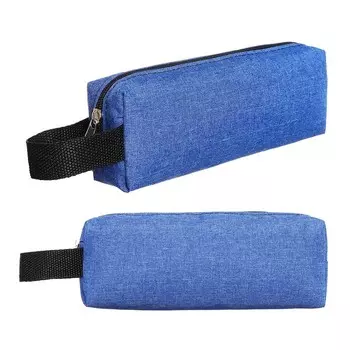 Пенал школьный на молнии Calligrata, 1 отделение, объёмный, синий