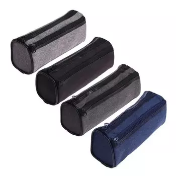 Пенал школьный на молнии Calligrata «Джинс», 2 отделения, МИКС